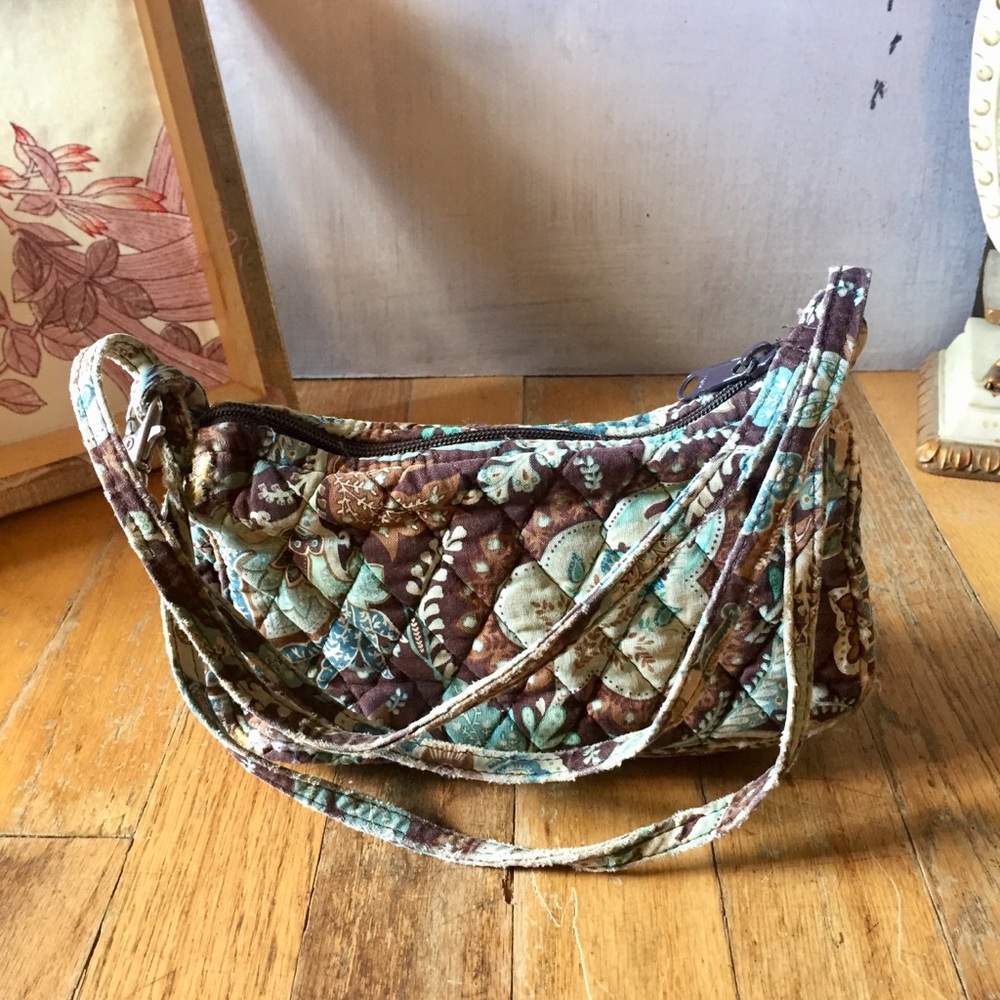 Vera Bradley Adjustable Paisley Blue Crossbody